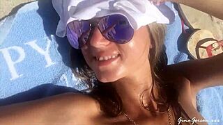 Blonde Teen's Ibiza Adventure With Torn Clothes