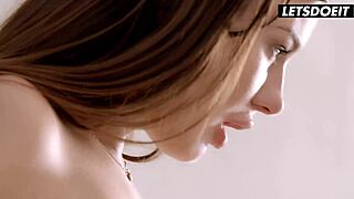 Lucy Li and Darce Lee in steamy lesbian fingering session