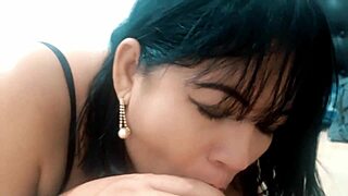 latina maid does extra for boss and gets creamy cum as payment.