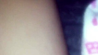 fucking my sister's girlfriend's pussy with a dildo