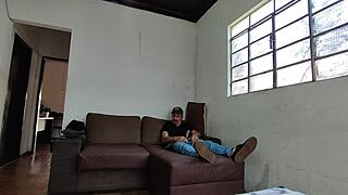 Carlos Urach and Carmona masturbate monster cocks together