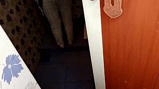 milf sister-in-law caught masturbating in bathroom gets bent over ass fucking