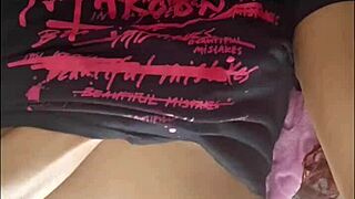 Ebony Beauty Couldn't Stop Fingering Her Fat Pierced Pussy!