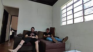 Carlos Urach and Carmona masturbate monster cocks together