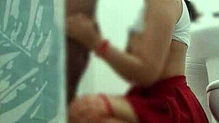 Latina stepsister in miniskirt invites teacher home for hidden cam spying on their amateur fucking