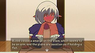 Elf Slut Gets Paizuri in Hentai Game!