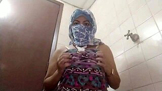 real amateur arabic muslim slut mom masturbates to squirting creamy pussy orgasm in iran
