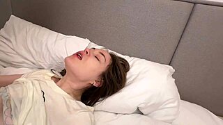 She Talks To Her Husband While Her Lover Is With Her