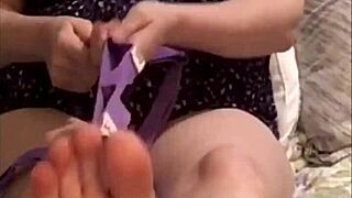 Barefoot Goddess Performs Physical Therapy Workout