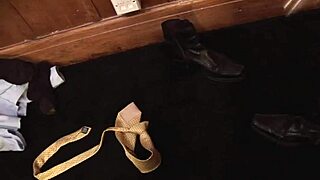 Blindfolded milf experiences a quick adventure.