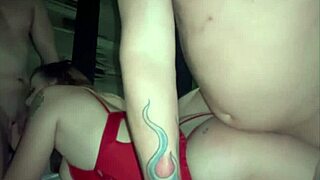 Two Men with Hotwife in Anal Scene