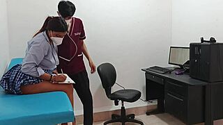 Perverted Doctor Fucks Horny 18 Year Old Teen Pussy