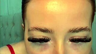 British Exchange Student Engages In Solo Play With Toys On Webcam