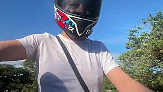 recogí un cliente de didi sin sostén y se dio cuenta de mis grandes tetas