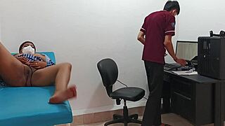 Perverted Doctor Fucks Horny 18 Year Old Teen Pussy