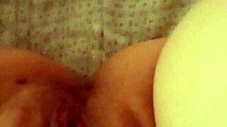 Mature milf opens her pussy at dawn, ready for action.