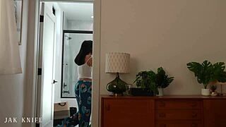 Beautiful French girl soaks panties in dorm for BFF Effy Cutie