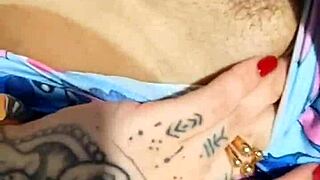 Angel lima, a peruvian beauty, shows off her big ass with a bikini mark