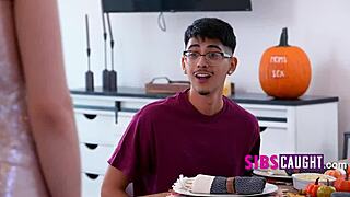 In this family fable, the teen babe with big tits is on the table for taboo sex