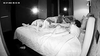 Two Girls Undress For Hardcore Group Blowjob With Young Males!