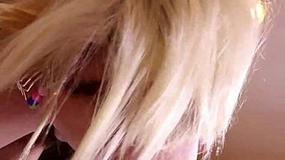 Laela pryce and hayden marie tease each other with licking and fucking in the kitchen