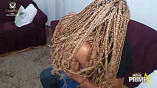 Young student learns from horny teacher AlexSwingRJ and actress Joyce Camargo with monster cock. 😉