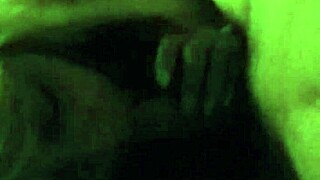 My ex-girlfriend sucks my big cock in an amateur blowjob session, her mouth working that monster.