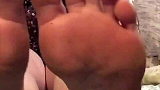 Barefoot Goddess Performs Physical Therapy Workout