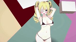 i made my arisu oc dance in koikatsu, but she keeps phut hon or somethin lol