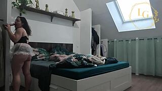 lexie grants in sexy maid costume!