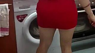 having breakfast with mother-in-law in the kitchen