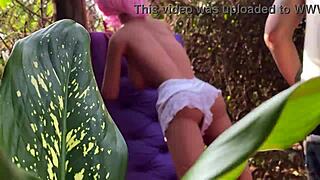 blonde woman uses sex toy for anal pleasure in her story