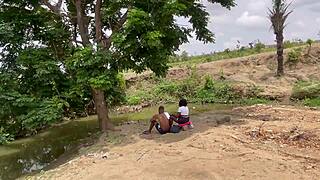 an adventure in the forest with amateurs worshipping big ass and tits outdoors