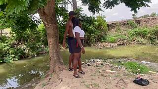 an adventure in the forest with amateurs worshipping big ass and tits outdoors