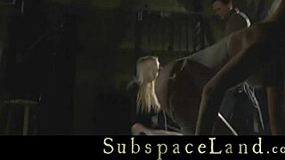 Sweet damsels get merciless treatment in live public BDSM.