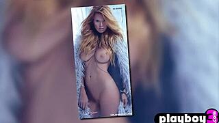 Big tits babes strip and pose passionately for Playboy!