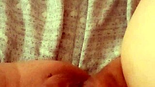 Mature milf opens her pussy at dawn, ready for action.