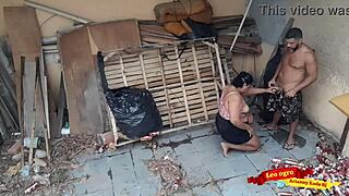 chubby beauty offers anal creampie to brother-in-law in abandoned house