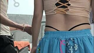 Big Cock Fantasy Fucks Stepsister After Masturbating To Sexy Skirt