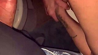 Skinny Wife Smokes During Shower Blowjob