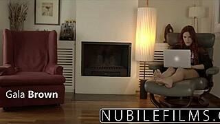 Nubilefilms Spanish Beauty Cums On Hard Cock