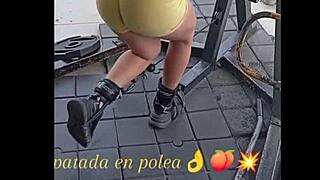 Nicole medallo suda en el gym para tener un cuerpo rico y complacer machos