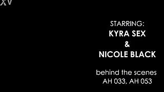 Behind the scenes ahb019 featuring Kyra and Nicole Black. More info in description.