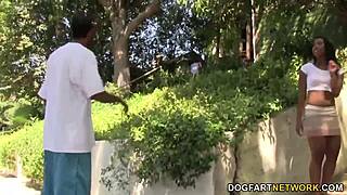 Chanell Heart Gets Gangbanged Hard by Group of White Guys in Interracial Orgy!