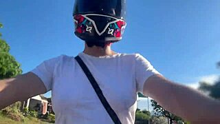 recogí un cliente de didi sin sostén y se dio cuenta de mis grandes tetas