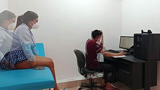 Perverted Doctor Fucks Horny 18 Year Old Teen Pussy