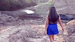 Man, this is real homemade porn - found a beautiful student in the jungle, invited her for lunch, then she took me home to fuck hard with my big cock.