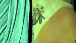 Angel lima, a peruvian beauty, shows off her big ass with a bikini mark