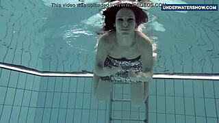 Wow! Russian Babe Flashing Tits Underwater On Beach Gets Everyone Horny!