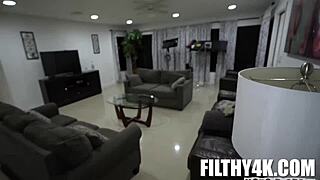 This petite teen with big ass giving blowjob, can't get enough!